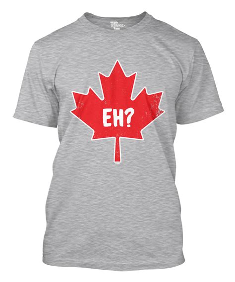 Eh Canadian Leaf Canada Sports Hockey Maple Leaf Language Mens T Shirt Ebay