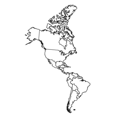 Mapa De America Del Sur Y Del Norte Vector Gratis Images