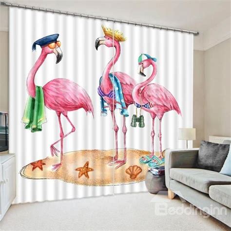 Affordable home furniture for sale from rooms to go. Cute Cartoon Flaminges Print #3D #Blackout #Curtain ...
