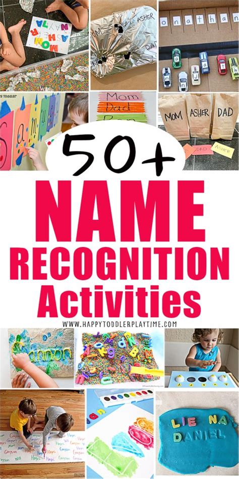 50 Name Activities For Preschoolers Happy Toddler Playtime