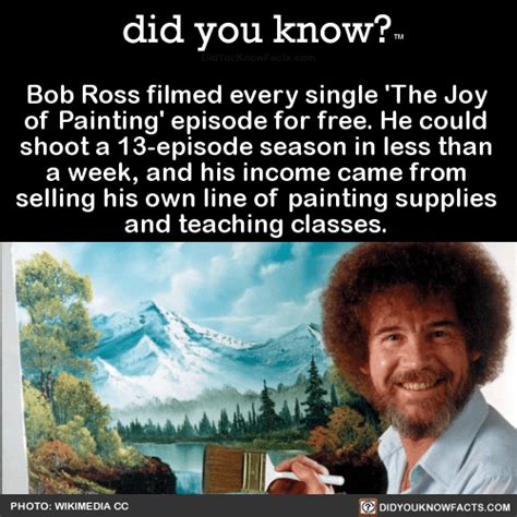 Bob Ross Filmed Every Single The Joy Of Did You Know