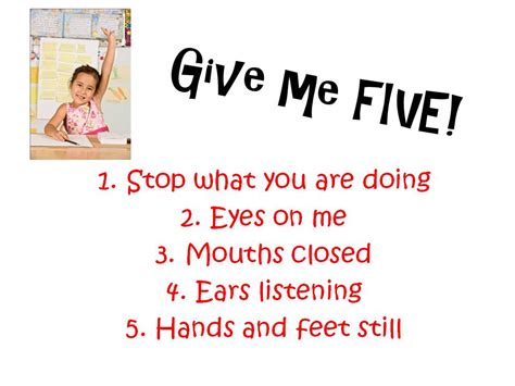 Children give five each other. Cool Teach - Adventures in Teaching: GIVE ME FIVE!