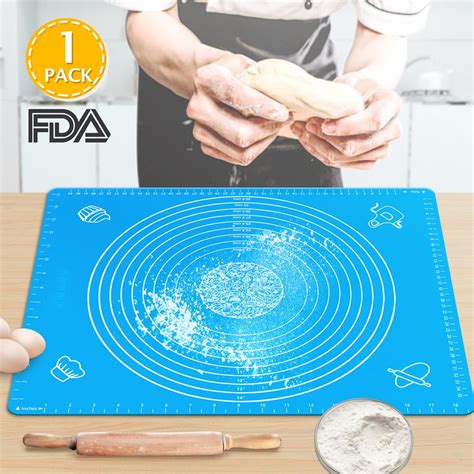 silicone baking mats with measurement 16”x20”silicone pastry mats bpa free food grade silicone