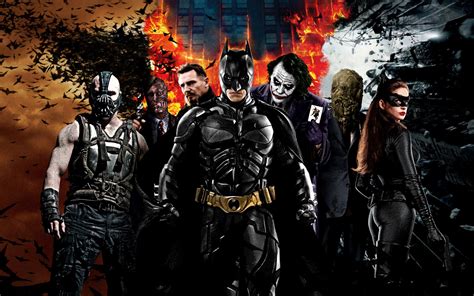 Batman Triology Movies All Characters Hd Wallpaper Download Hd Wallpapers