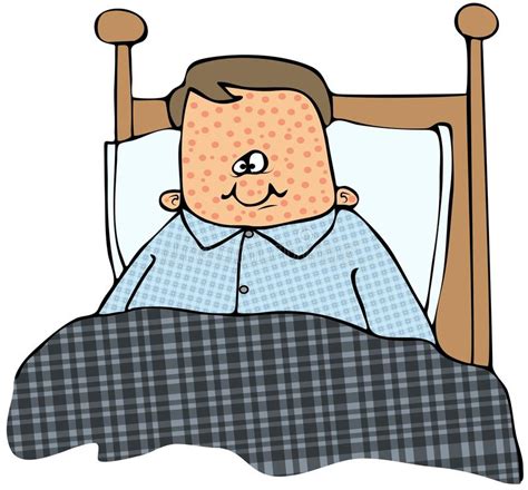 Boy With The Measles Stock Illustration Illustration Of