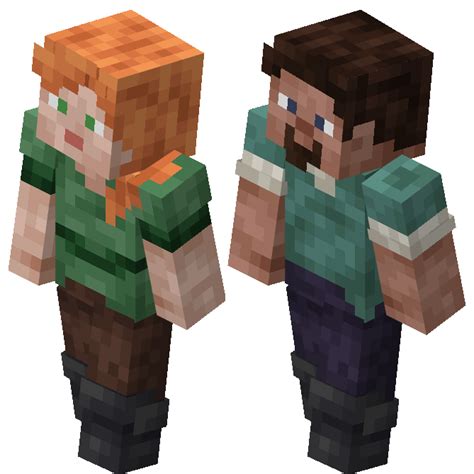 Redesigned Alex And Steve Download In Desc Rminecraft