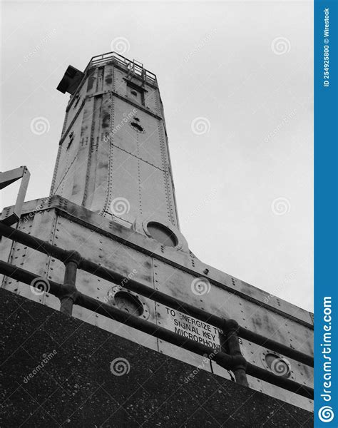 Vertical Low Angle Shot Of Port Washington Breakwater Lighthouse