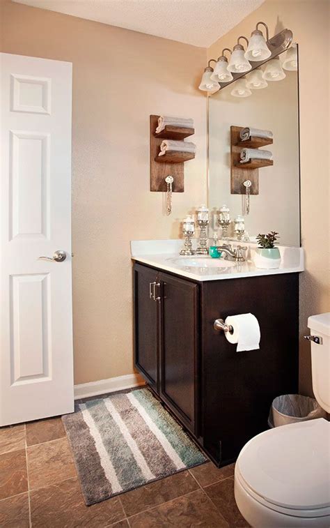 Infuse your bathroom with old world character and soften the floors in one fell swoop by laying down a vintage area rug. 3 Easy DIY Projects for a Small Bathroom Upgrade | Small ...