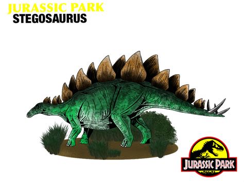 Jurassic Park Stegosaurus By Mr Saxon On Deviantart