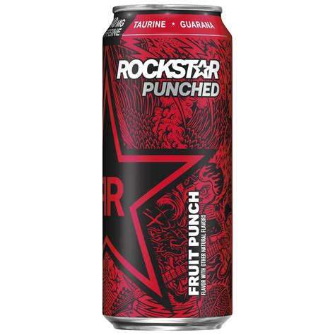 Rockstar Punched Fruit Punch Energy Drink 16 Fl Oz