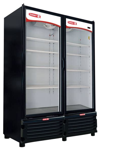 Refrigerador Refresquero Torrey De Doble Puerta De Vidrio Con Capacidad