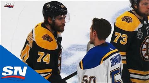 Blues Shake Hands With Bruins At Conclusion Of Game 7 Of 2019 Stanley