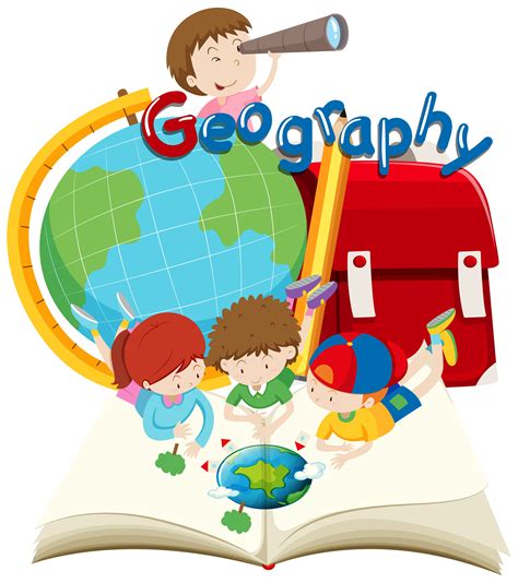 Students And Geography Subject 300446 Vector Art At Vecteezy