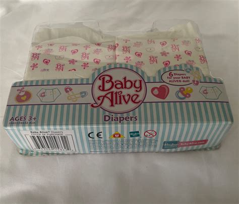 Hasbro 2006 Vintage Baby Alive Doll Diapers New In Package C6 Ebay
