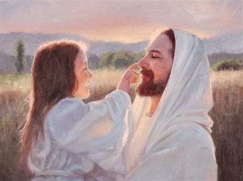 Jesus Christ Gentle Touch Karen Sharp Foster Jesus Painting