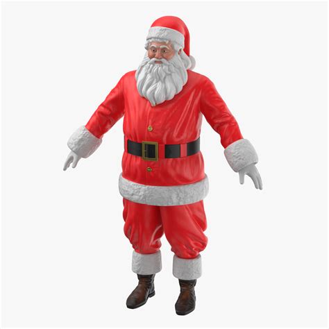3d Santa Claus Figures Pose Turbosquid 1225704