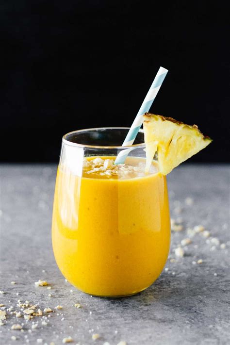 Golden Glow Pineapple Turmeric Smoothie Recipe Turmeric Smoothie