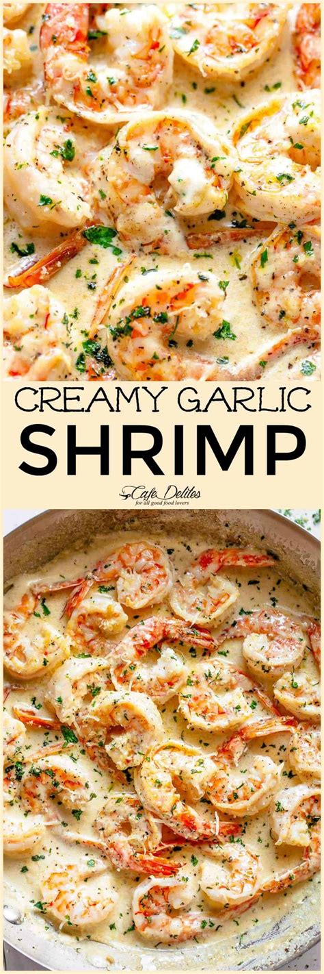 Creamy Garlic Shrimp With Parmesan Low Carb Cafe Delites Shrimp Recipes For Dinner