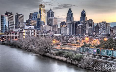 A Philadelphia Winter Philadelphias Skyline On A Cold Win Flickr