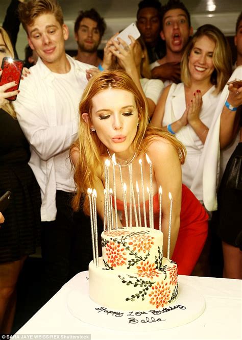 bella thorne celebrates turning 18 with four birthday cakes daily mail online