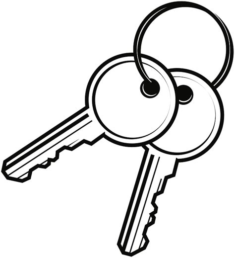 Keys On A Ring Clipart