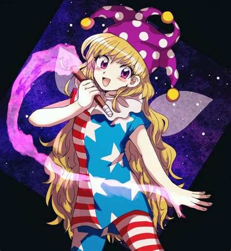 clownpiece touhou bad id bad tumblr id highres 1girl american flag dress american flag