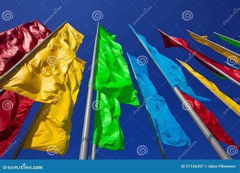 Colourful Flags Royalty Free Stock Photography Image 21126307
