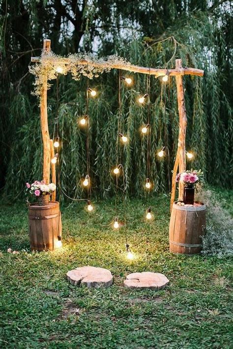 country rustic DIY wedding arch ideas - EmmaLovesWeddings