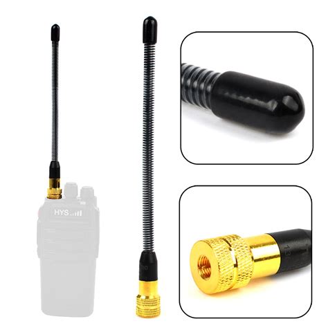 Hys V82a Sma Male Walkie Talkie Multicolor Antenna Dual Band Vhfuhf 10w Antenna 144430mhz Ham