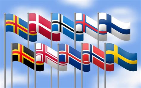 Scandinavian Flags Vexillology