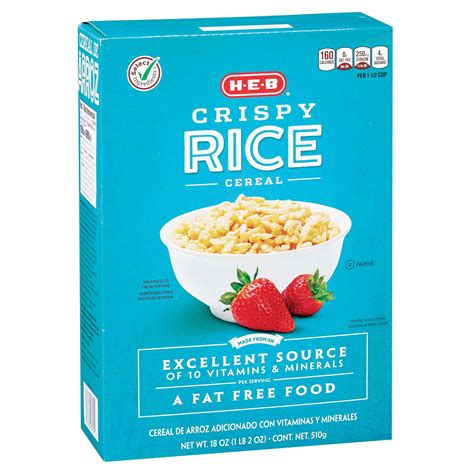 H E B Select Ingredients Crispy Rice Cereal Shop Cereal At H E B