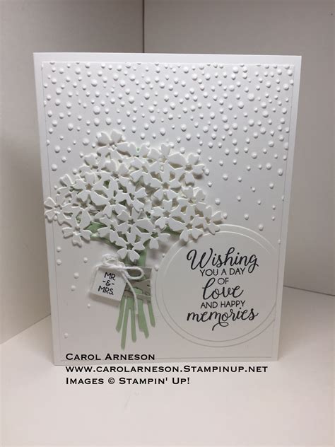 Stampin Up Homemade Greeting Card Wedding Congratulations Wedding