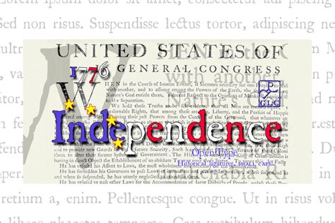 1776 Independence Font by GLC Foundry · Creative Fabrica gambar png