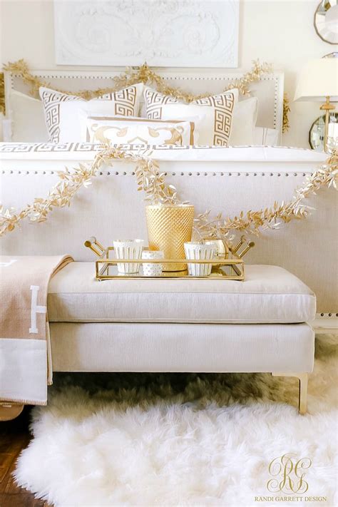 You don't need to decorate a child's room with a lot of alphabet letters or teddy bears. Elegant White and Gold Christmas Bedroom Tour | Christmas bedroom, Elegant christmas decor ...