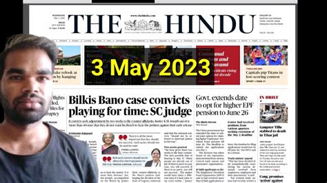 3 May 2023 The Hindu Newspaper Editorial The Hindu Newspaper Today