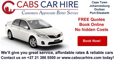 Hire a car in south africa. CABS Car Hire South Africa | Affordable car rental rates