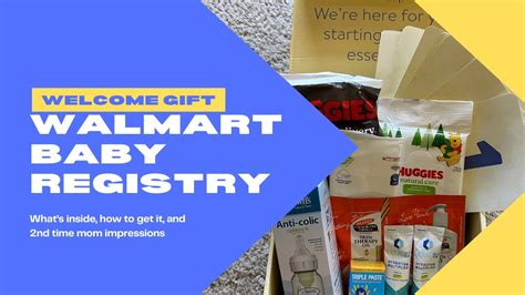 Walmart Baby Registry Welcome Box 2023 Unboxing Opinions Of A Second