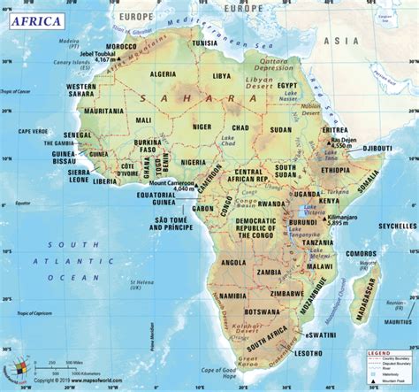 Labeling Map Of Africa World Map With Countries Labeled Printable