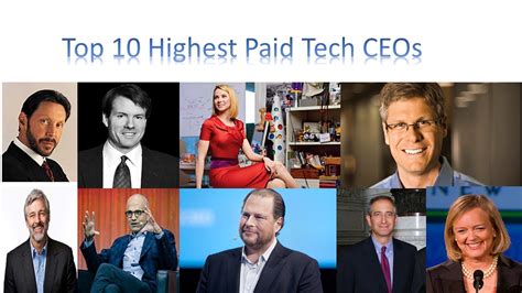 Top 10 Highest Paid Tech Ceos