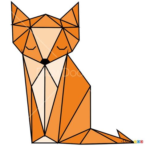 How To Draw Fox Geometric Animals Geometric Animals Geometric Art
