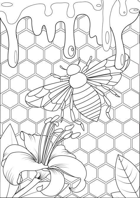 Abeja Normal Para Colorear Imprimir E Dibujar Coloringonly Com