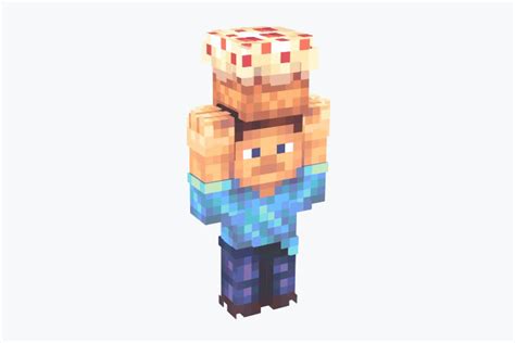 Steve Minecraft Face Cake