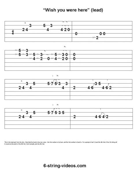 Check spelling or type a new query. Guitar Tabs: Tabs For: Wish You Were Here by Pink Floyd