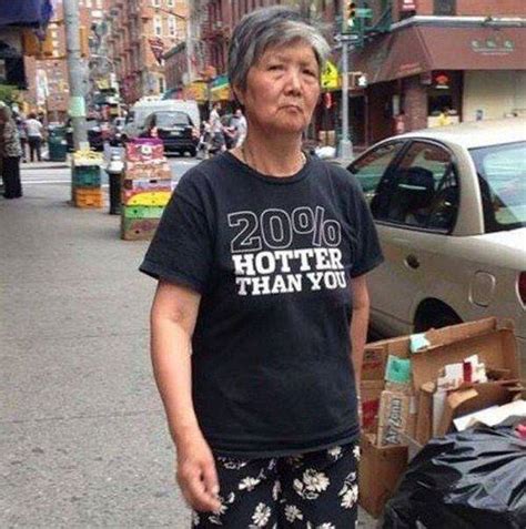 Fun Old People Wearing Totally Inappropriate T Shirts