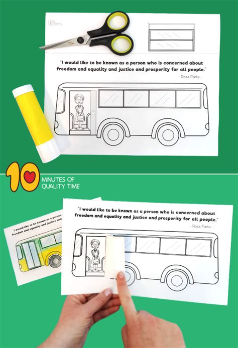 Rosa Parks Bus Craft 10 Minutes Of Quality Time