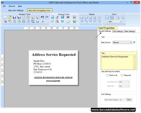 After all, the cost of printing, preparing and paying postage on many thousands of bank statements each month is a major expense. Barcode Software for Post Office creates labels for ...
