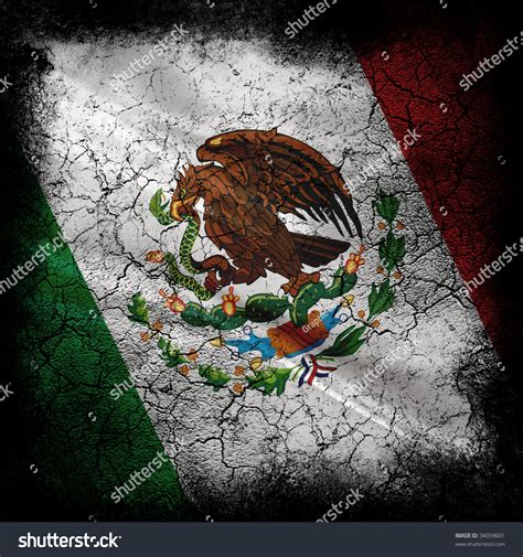 Grunge Mexican Flag Stock Photo 34059601 Shutterstock