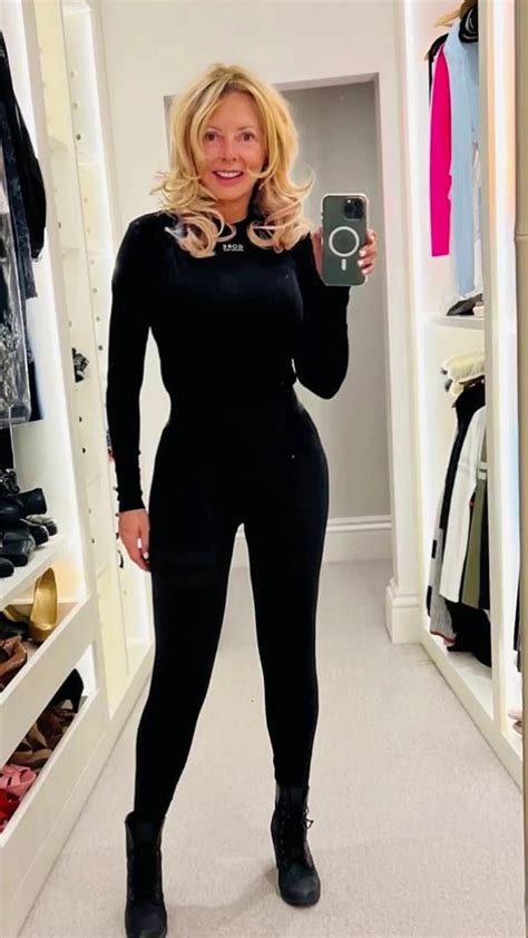 Tuesday August Am Carol Vorderman Shows Off Her