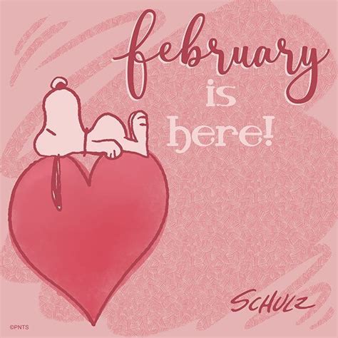 Welcome February Snoopy Valentine Snoopy Love Snoopy Quotes