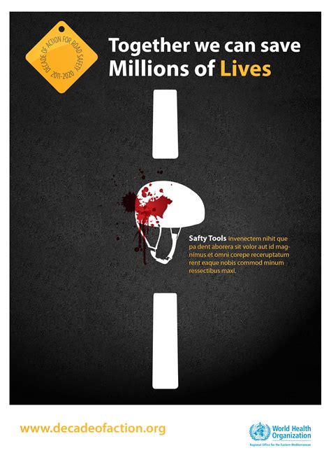 Safety Road Poster